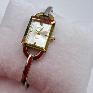Armitron Diamond Accent Two-Tone Bangle Watch- Needs Battery